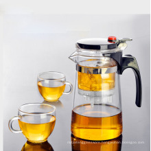 Haonai borosilicate glass tea pot/glass infusion tea pots